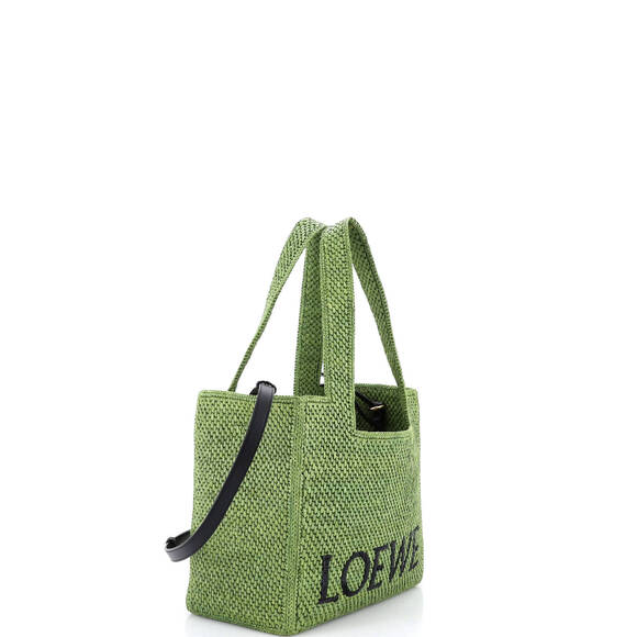 Loewe Medium Paula's Ibiza Logo Convertible Tote Raffia - Picture 2 of 7